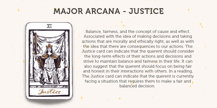 major arcana justice