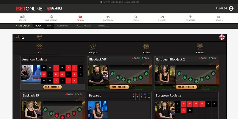 BetOnline Live Casino