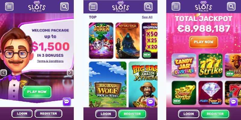 Slots Palace Casino CA Mobile