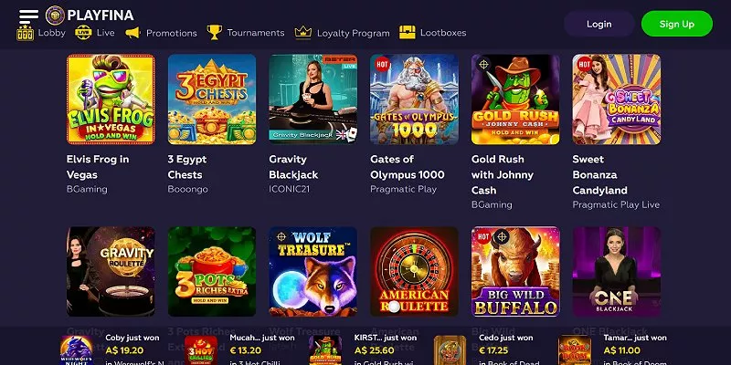 PlayFina Casino AU