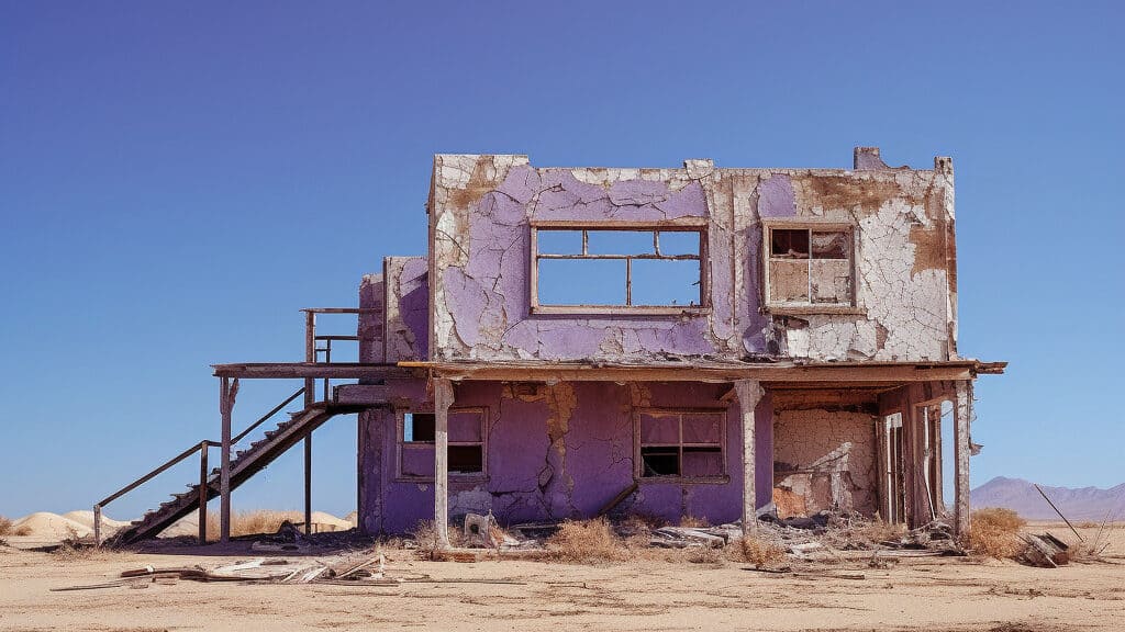 Abandoned house in the us desert