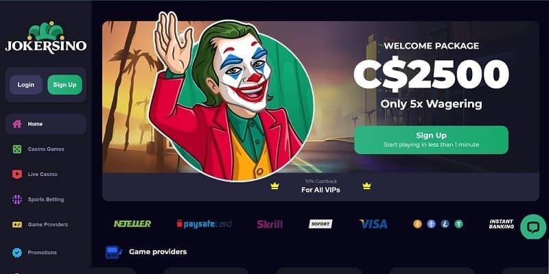 Jokersino Casino CA