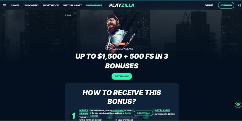Playzilla Casino AU Bonus