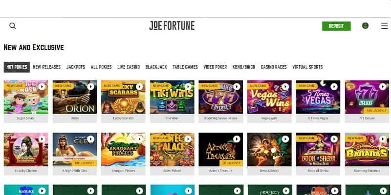 joe fortune screenshot