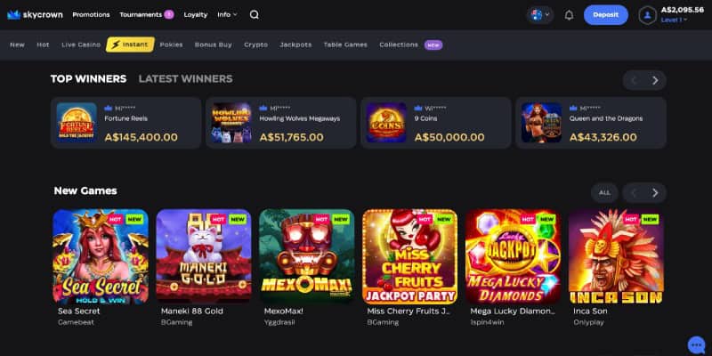 Australia SkyCrown casino page