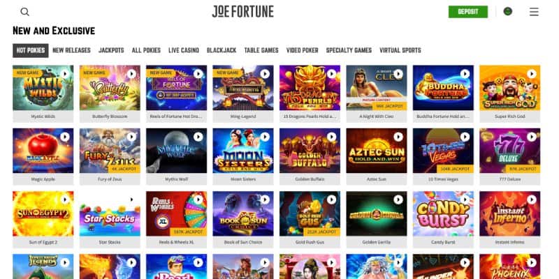 joe fortune new casino