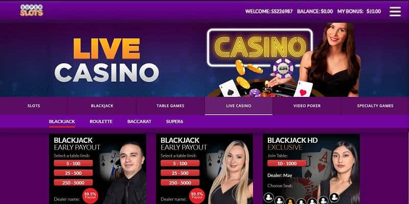 superslots live casino 